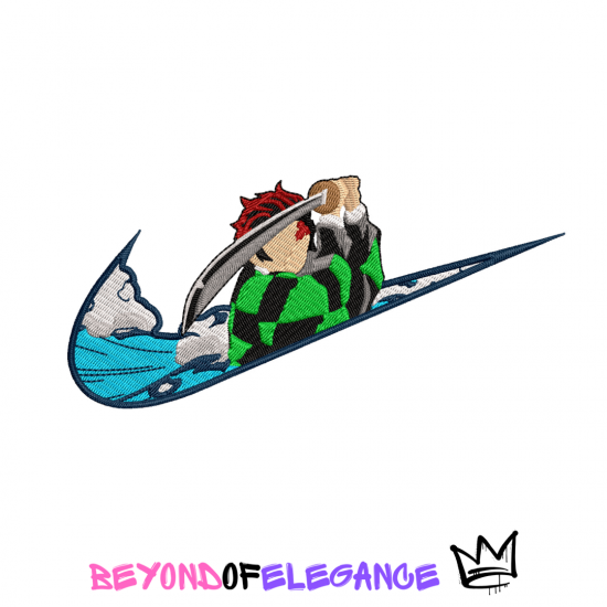 Anime Embroidery Design, Demon Slayer Embroidery, Anime inspired