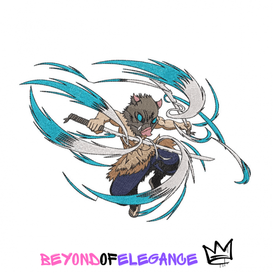 Anime Embroidery Design, Demon Slayer Embroidery, Anime inspired