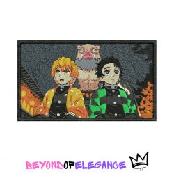 Anime Embroidery Design, Demon Slayer Embroidery, Anime inspired