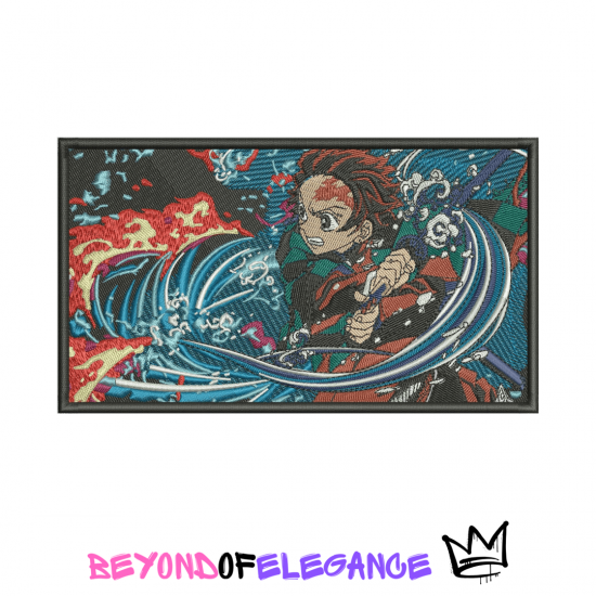 Anime Embroidery Design, Demon Slayer Embroidery, Anime inspired