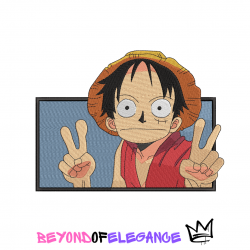 Anime Embroidery Design, One Piece Embroidery, Anime inspired